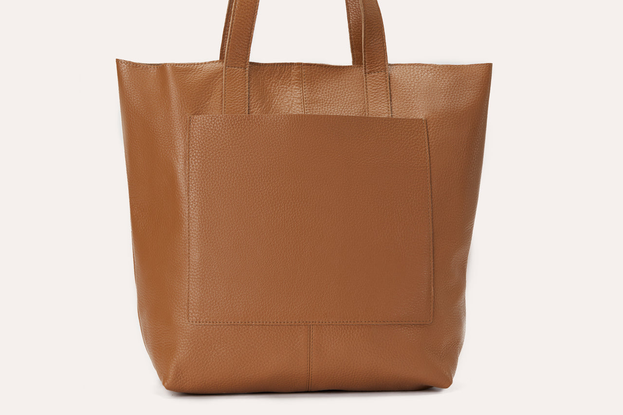 Kiko Journalist Tote Leather Bag for Women Cowhide Pebble - Rosetta Creative Boutique